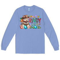 Colony Blue howdy peeps Long Sleeve Tee - RacoonDesign