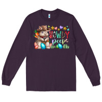 Plum howdy peeps Long Sleeve Tee - RacoonDesign