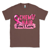 Chestnut Breast Cancer Chemo hair don't care Classic Tee - FaDigitalArtStudio