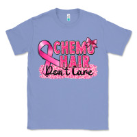 Colony Blue Breast Cancer Chemo hair don't care Classic Tee - FaDigitalArtStudio