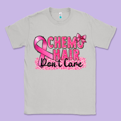 Breast Cancer Chemo Hair Don't Care Classic Tee Designed By Fadigitalartstudio