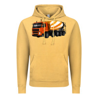 Vintage Mustard cement truck Vintage Hoodie - Artiststas