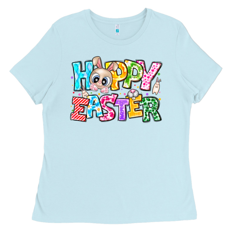 Hoppy Easter Ladies Tee by CowhideDigitalArt | Teevron