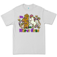 Dove Grey my first mardi gras unicorn Premium Tee - FaDigitalArtStudio