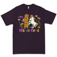 Plum my first mardi gras unicorn Premium Tee - FaDigitalArtStudio