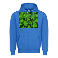 True Royal shamrock and plaid Zipper Hoodie - RanaPortraitStore