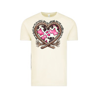 Vintage Arctic western cowhide heart Vintage Tee - CowhideDigitalArt