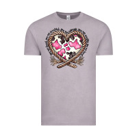 Western Cowhide Heart Vintage Tee | Teevron