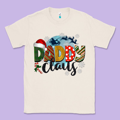 Daddy Claus Christmas Classic Tee Designed By Barkaloodesign