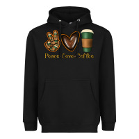 Black peace love coffee Heavyweight Hoodie - Jasminsmagicworld