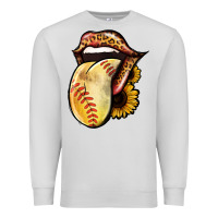 Dove Grey Softball Tongue Premium Sweatshirt - Jasminsmagicworld