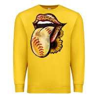 Lemon Softball Tongue Premium Sweatshirt - Jasminsmagicworld