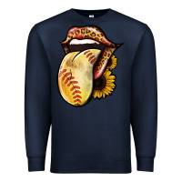 Navy Softball Tongue Premium Sweatshirt - Jasminsmagicworld