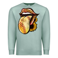 Seafoam Softball Tongue Premium Sweatshirt - Jasminsmagicworld