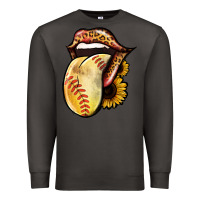 Smoke Softball Tongue Premium Sweatshirt - Jasminsmagicworld