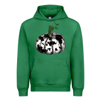 Emerald watercolor cowhide halloween pumpkin Urban Hoodie - RanaPortraitStore