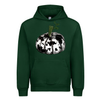 Foreset Green watercolor cowhide halloween pumpkin Urban Hoodie - RanaPortraitStore