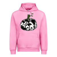 Fuchsia Pink watercolor cowhide halloween pumpkin Urban Hoodie - RanaPortraitStore