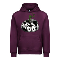 Mauve Wine watercolor cowhide halloween pumpkin Urban Hoodie - RanaPortraitStore