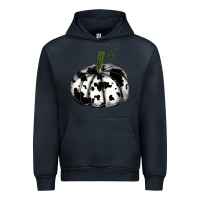 Navy watercolor cowhide halloween pumpkin Urban Hoodie - RanaPortraitStore