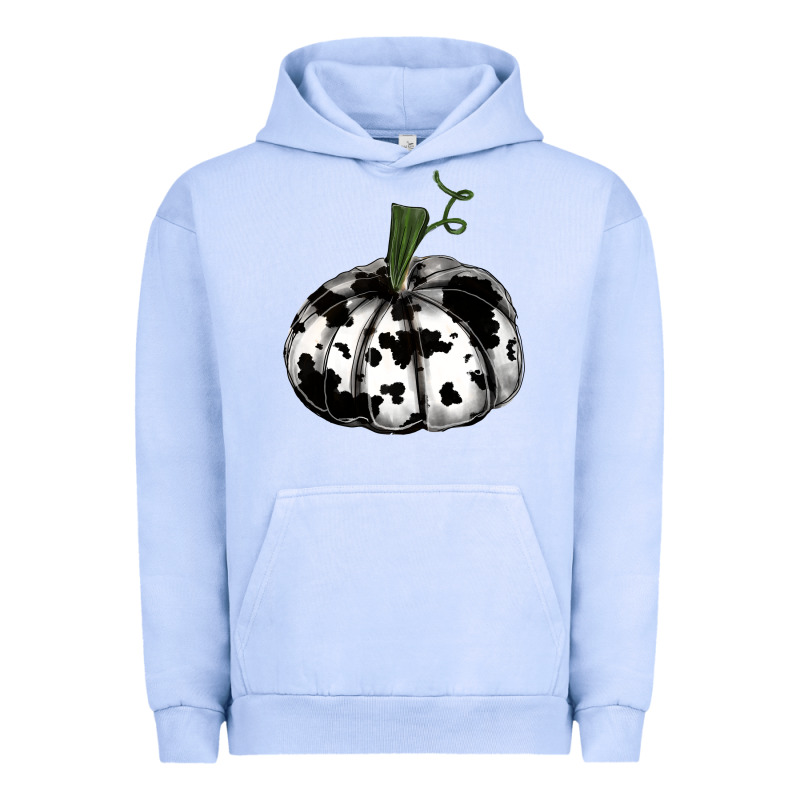 Watercolor Cowhide Halloween Pumpkin Urban Hoodie by RanaPortraitStore | Teevron