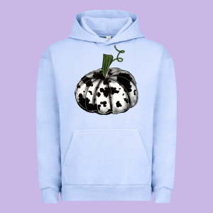 Watercolor Cowhide Halloween Pumpkin Urban Hoodie Designed By Ranaportraitstore