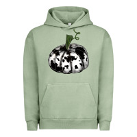 Pigment Oil Green watercolor cowhide halloween pumpkin Urban Hoodie - RanaPortraitStore
