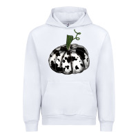 White watercolor cowhide halloween pumpkin Urban Hoodie - RanaPortraitStore