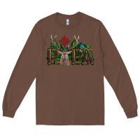 Chestnut Western Papa Deer Hunting Long Sleeve Tee - LillyAllenDesigns