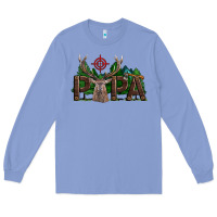 Colony Blue Western Papa Deer Hunting Long Sleeve Tee - LillyAllenDesigns