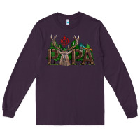 Plum Western Papa Deer Hunting Long Sleeve Tee - LillyAllenDesigns