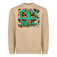 Mushroom libra turquoise cowhide Heavyweight Sweatshirt - RanaPortraitStore