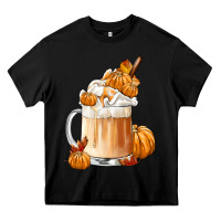 Black Fall Coffee Heavy Core Tee - FaDigitalArtStudio