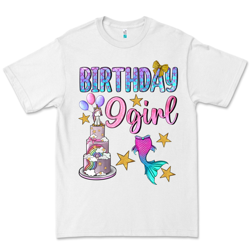 Birthday Girl 9 Premium Tee by BundleAndBundleShop | Teevron
