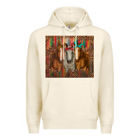 Tofu western horses with bandanas Premium Hoodie - RanaPortraitStore