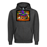 Charcoal Heather halloween heifer Zipper Hoodie - Jasminsmagicworld