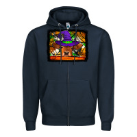 Navy halloween heifer Zipper Hoodie - Jasminsmagicworld
