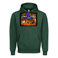 Sports Green halloween heifer Zipper Hoodie - Jasminsmagicworld