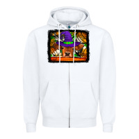 White halloween heifer Zipper Hoodie - Jasminsmagicworld