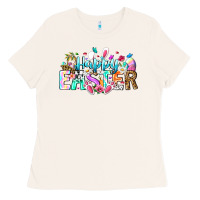 Bone Happy Easter Bunny Ladies Tee - CowhideDigitalArt