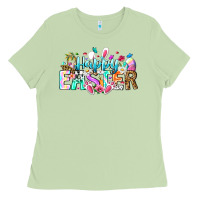 Matcha Happy Easter Bunny Ladies Tee - CowhideDigitalArt
