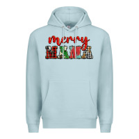 Blue Mist Christmas merry mama Premium Hoodie - BarkalooDesign
