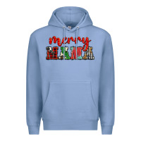 Colony Blue Christmas merry mama Premium Hoodie - BarkalooDesign