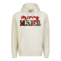 Oatmeal Heather Christmas merry mama Premium Hoodie - BarkalooDesign