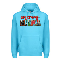 Ocean Blue Christmas merry mama Premium Hoodie - BarkalooDesign