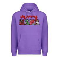 Purple Christmas merry mama Premium Hoodie - BarkalooDesign