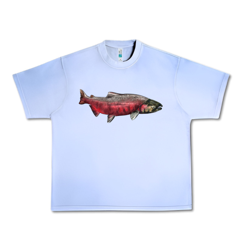Chinook Salmon Fish Illustrations Urban Heavy Tee by LillyAllenDesigns | Teevron