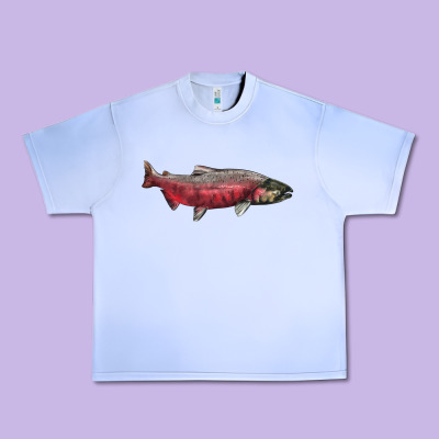 Chinook Salmon Fish Illustrations Urban Heavy Tee Designed By Lillyallendesigns
