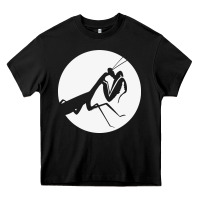Black praying mantis Heavy Core Tee - DesigneFamous