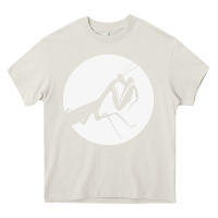 Cream praying mantis Heavy Core Tee - DesigneFamous